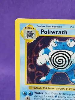 POLIWRATH 13/102 Base Set Holo Pokemon Card - Image 3