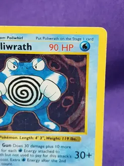 POLIWRATH 13/102 Base Set Holo Pokemon Card - Image 4