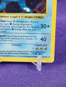 POLIWRATH 13/102 Base Set Holo Pokemon Card - Image 5