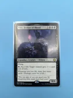 MTG Rare Demon Vilis, Broker of Blood Legendary Creature Card 063/136 - Image 3