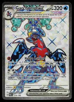 Pokemon Card - Garchomp ex Paradox Rift 219/182 Ultra Rare 2023 - Image 1