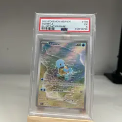 Pokemon TCG Squirtle Scarlet & Violet 151 Card 170/165 PSA 5 - Image 1