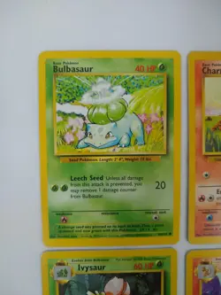 Pokemon Base Set Starters + Evolutions + Pikachu + Eevee+Jigglypuff- Exact Cards - Image 2