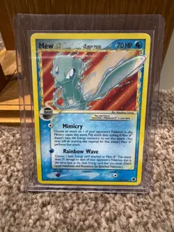 Gold Star Mew Pokemon Card TCG - Image 1