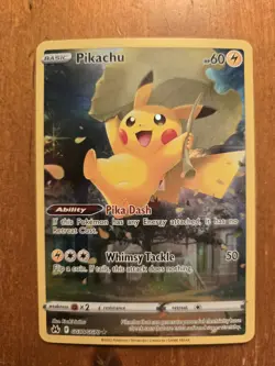 Pikachu Crown Zenith Galarian Gallery Holo Rare Card GG30/GG70 - Image 1