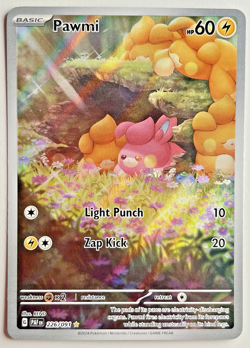 Pokemon TCG Pawmi Holo Paldean Fates Card 226/091 NM/MT - Image 1