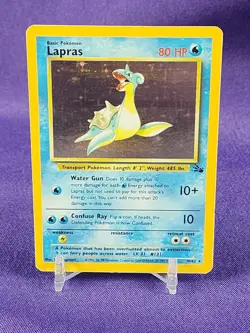 Pokemon Card Lapras 10/62 Rare Holo Fossil Set - Image 1