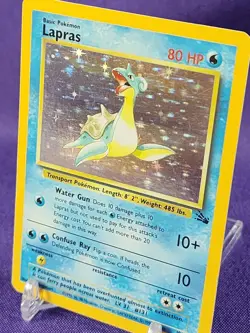 Pokemon Card Lapras 10/62 Rare Holo Fossil Set - Image 2