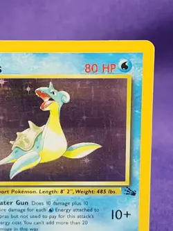 Pokemon Card Lapras 10/62 Rare Holo Fossil Set - Image 4