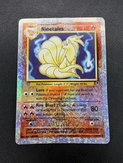 Ninetales Legendary Collection Reverse Holo Card 17/110 Dmg - Image 1