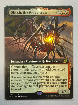 MTG - Ikoria: Lair of Behemoths - Obosh, the Preypiercer - Extended Art - NM - Image 1
