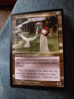 Magic The Gathering Femeref Enchantress Visions 1996 MTG CCG NM+ - Image 1