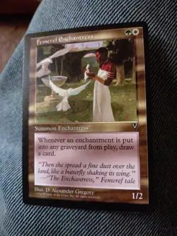 Magic The Gathering Femeref Enchantress Visions 1996 MTG CCG NM+ - Image 2