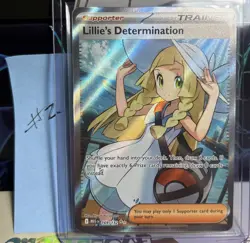 Pokemon TCG Mega Evolution Lillie’s Determination Full Art Trainer Card 169/132 - Image 1