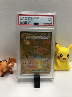 Terapagos EX Hyper Rare Pokemon Prismatic Evolutions PSA 9 - Image 1