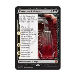 WOTC MtG Dominaria Phyrexian Scriptures (MR) (Foil) NM - Image 1