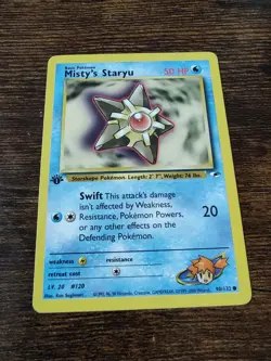 Pokemon Gym Heroes 1st Edition Misty's Staryu 90/132 - Image 1