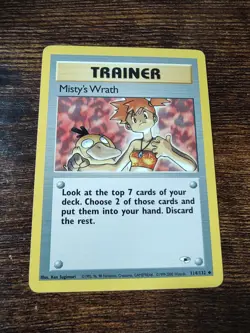 Pokemon Gym Heroes Misty's Wrath 114/132 Unlimited - Image 1