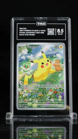 Pikachu SVP 088 Scarlet & Violet Black Star Promo Paldea Adventure Chest Pokemon - Image 1
