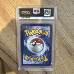 1999 Pokemon Base Set Unlimited Alakazam #1 Holo Near Mint PSA 7 Free shipping! - Image 3