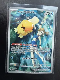 Pokemon TCG Misty's Psyduck Destined Rivals 193/182 Illustration Rare - Image 1