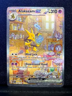 Alakazam ex 201/165 Pokemon 151 Scarlet & Violet Special Illustration Rare (E) - Image 1
