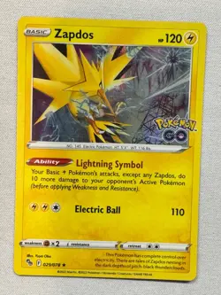 Zapdos 029/078 Holo Rare Pokemon GO Pokemon Near Mint - Image 1