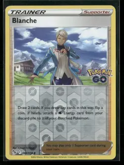 Blanche 064/078 Uncommon Pokemon GO Pokemon Reverse Holo Near Mint - Image 1