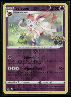 Sylveon Pokemon GO 035/078 Reverse Holo NM - Image 1