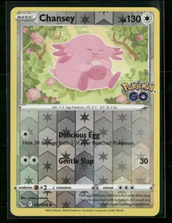 Chansey Pokemon GO 051/078 Reverse Holo NM - Image 1