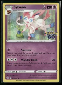 Sylveon Pokemon GO 035/078 Holo NM - Image 1