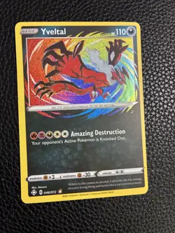 Yveltal 046/072 Amazing Rare Shining Fates Pokemon English NM - Image 3
