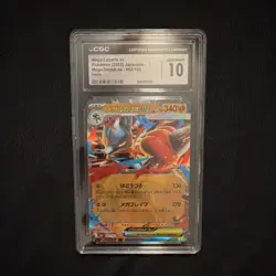 CGC 10 Mega Lucario ex 092/193 Japanese Pokemon Holo Gem Mint Slab - Image 1