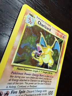 Pokemon TCG Charizard Base Set 4/102 Holo Unlimited Holo Rare MP-LP - Image 5