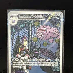 Team Rocket's Weezing - 199/182 Illustration Rare Destined Rivals Pokemon - NM - Image 2