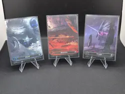 MTG Edge of Eternities (Borderless) Land Lot w/ Foil Full Art Magic TCG NM/M (3) - Image 1