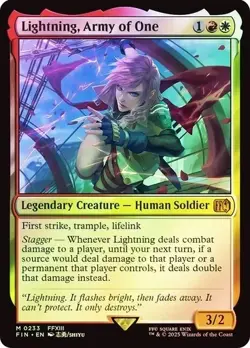 MTG - Lightning, Army of One | FOIL | 0233 | FIN - Image 1