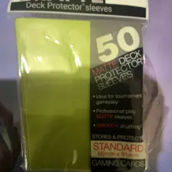 Ultra PRO Pro-Matte Card Sleeves Bright Yellow 50ct Standard Acid-Free Non-PVC - Image 1