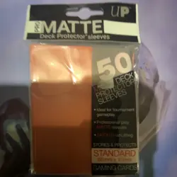 Ultra PRO Matte Card Sleeves 50ct Peach Standard 66x91mm Acid-Free PVC-Free - Image 1
