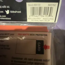 Ultra PRO Matte Card Sleeves 50ct Peach Standard 66x91mm Acid-Free PVC-Free - Image 3