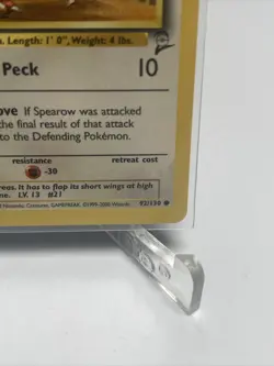 SPEAROW - Base Set 2 - 92/130 - Common - Pokemon Card - Unlimited Edition NM - Image 5