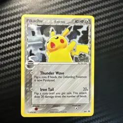 Pokemon TCG Pikachu Delta Species Holo Black Star Promo Card 35 HP with Swirl - Image 1