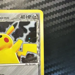 Pokemon TCG Pikachu Delta Species Holo Black Star Promo Card 35 HP with Swirl - Image 3