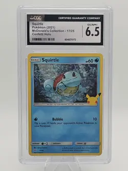 Pokemon Squirtle TCG McDonald's Promo Card 17/25 Holographic - Image 1