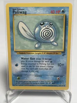 Pokemon Card - Base 2 Set 88/130 - POLIWAG (common) - NM - Image 2