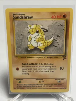 SANDSHREW - Base Set 2 - 91/130 - Common - Pokemon Card - Unlimited Edition NM - Image 2