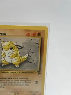 SANDSHREW - Base Set 2 - 91/130 - Common - Pokemon Card - Unlimited Edition NM - Image 4