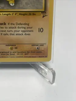 SANDSHREW - Base Set 2 - 91/130 - Common - Pokemon Card - Unlimited Edition NM - Image 5