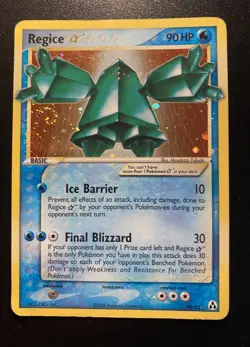 Pokemon Card-Regice-Gold Star-Holo-Legend Maker-90/92-ENG-GOOD-SWIRL - Image 3