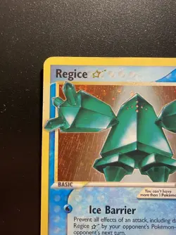 Pokemon Card-Regice-Gold Star-Holo-Legend Maker-90/92-ENG-GOOD-SWIRL - Image 5